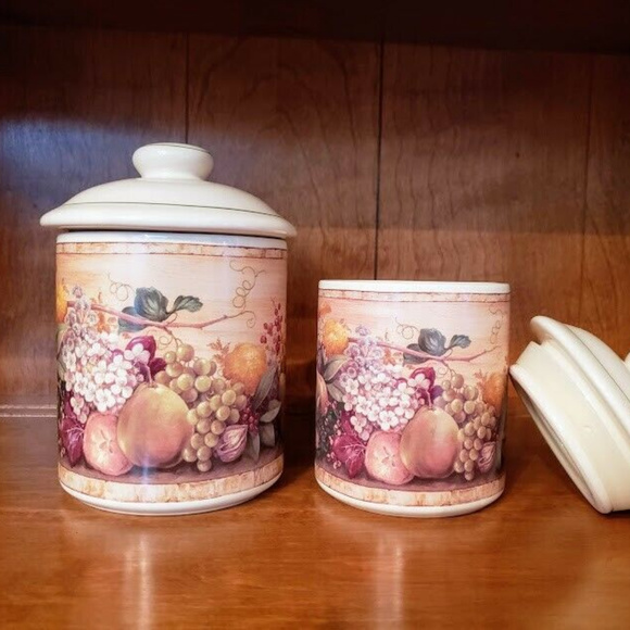 Certified International Pamela Gladding Canisters - Picture 2 of 5